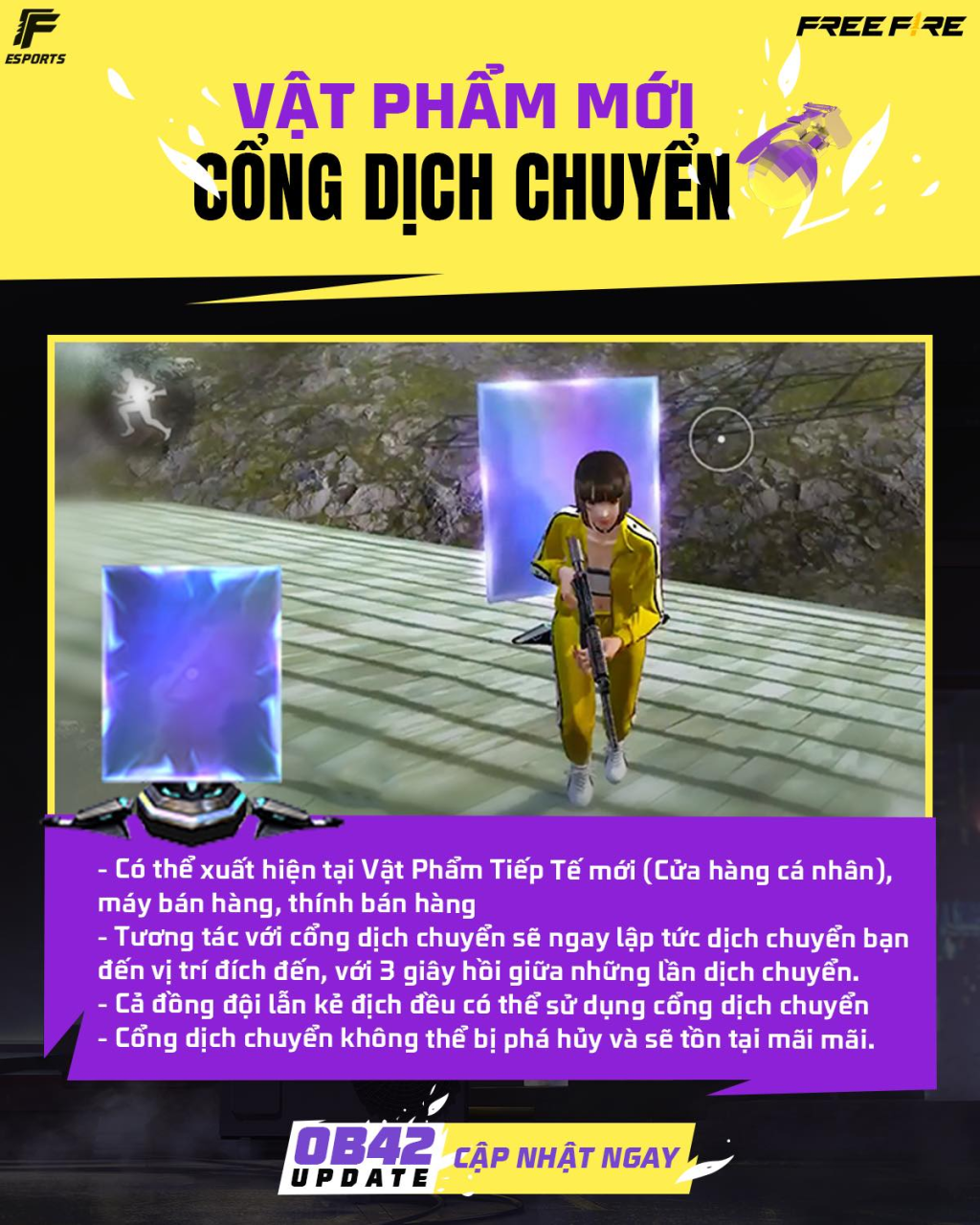 Free Fire: Hướng Dẫn Sử Dụng Vật Phẩm Mới Trong Chế Độ Sinh Tồn OB42