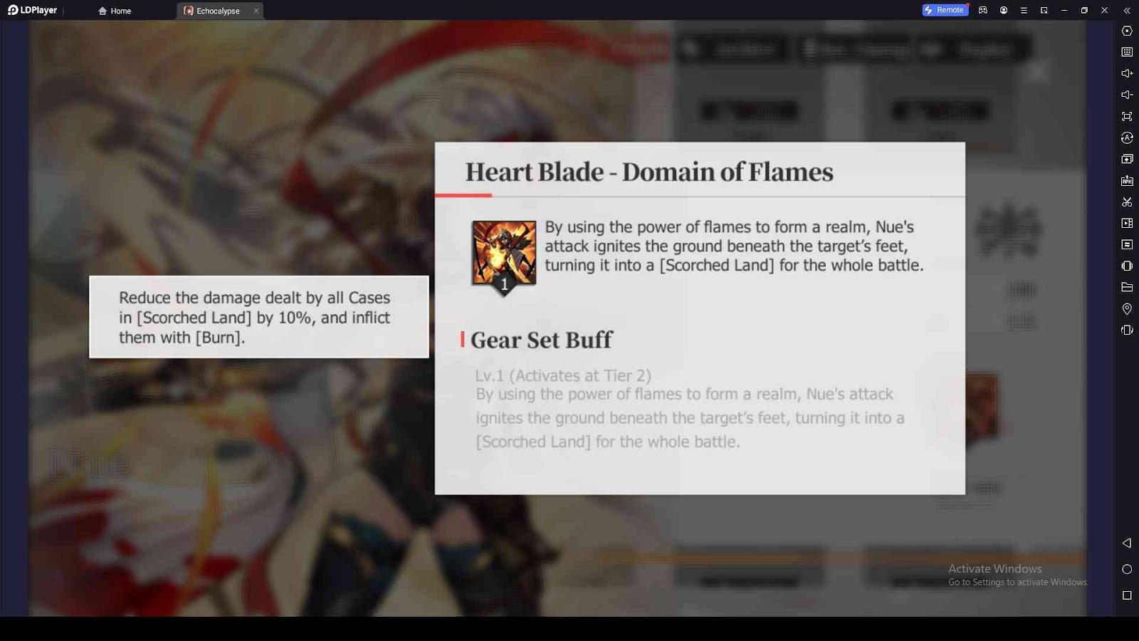 Heart Blade - Domain of Flames