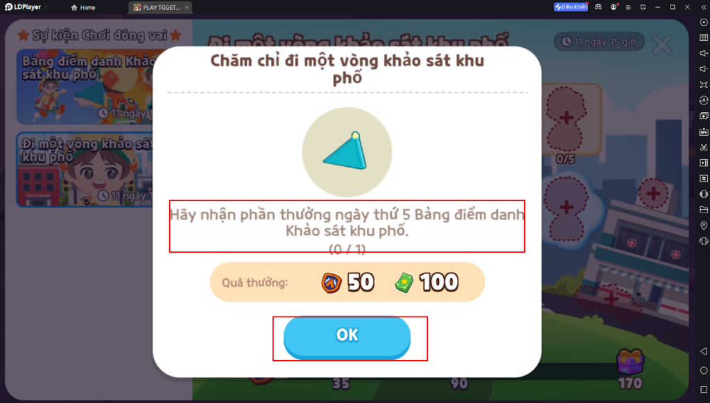 PLAY TOGETHER VNG - HƯỚNG DẪN TẤT CẢ NHIỆM VỤ SỰ KIỆN ĐI 1 VÒNG KHẢO SÁT KHU PHỐ