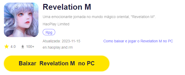 Um novo MMORPG de Fantasia está chegando! Faça o pré-registro de Revelation M!