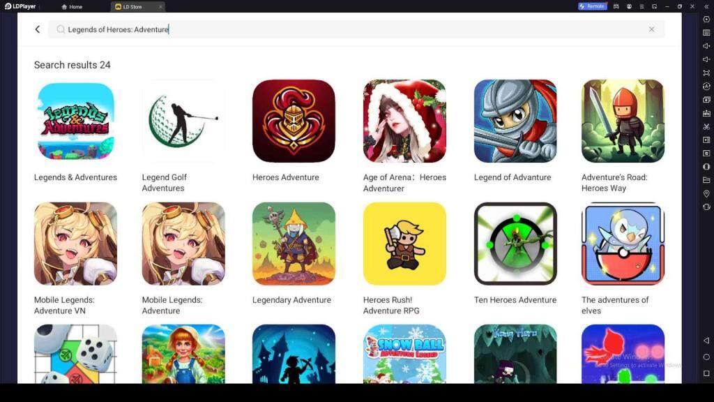Playing Legends of Heroes: Adventure on PC with LDPlayer