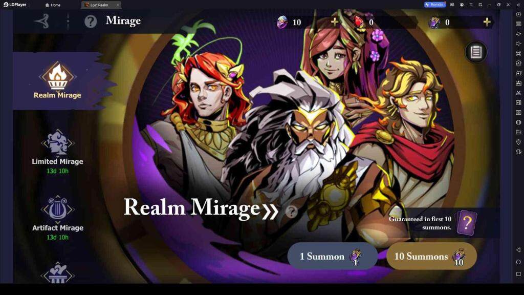 Mirage to Summon Heroes