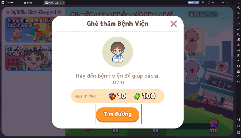 PLAY TOGETHER VNG - HƯỚNG DẪN TẤT CẢ NHIỆM VỤ SỰ KIỆN ĐI 1 VÒNG KHẢO SÁT KHU PHỐ