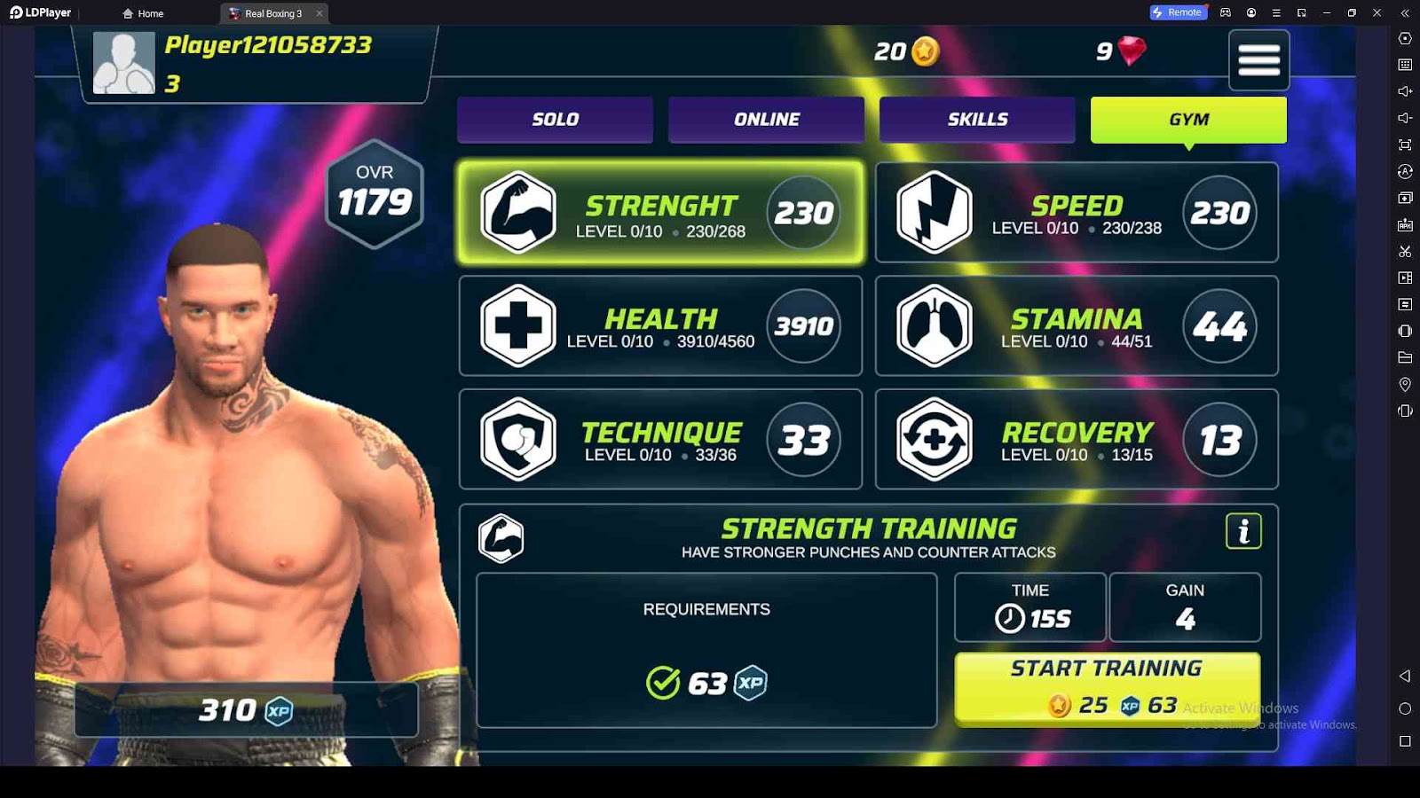 Go to the Gym and Train Your Fighter in Real Boxing 3