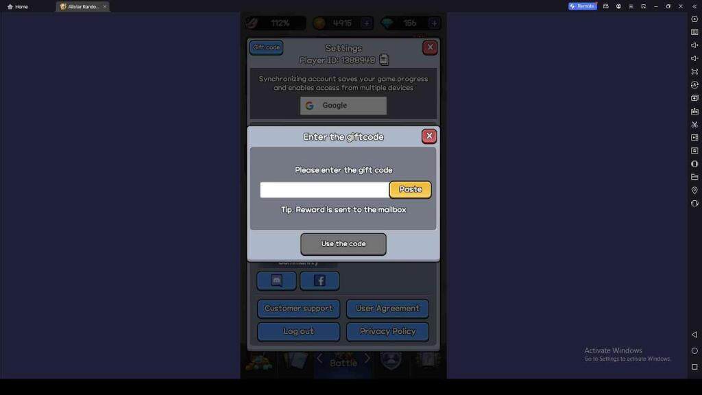 Redeeming Your Codes in All Star Random Defense