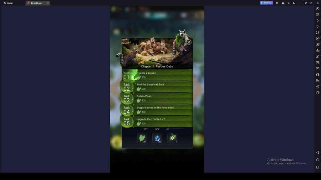 Complete Chapter Quests
