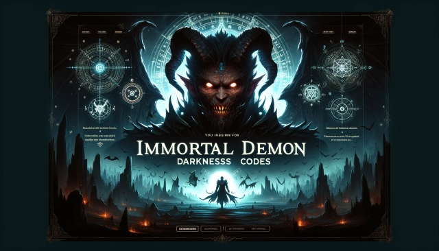 Immortal Demon Darkness Codes: Unleash the Dark Power - 2023 November