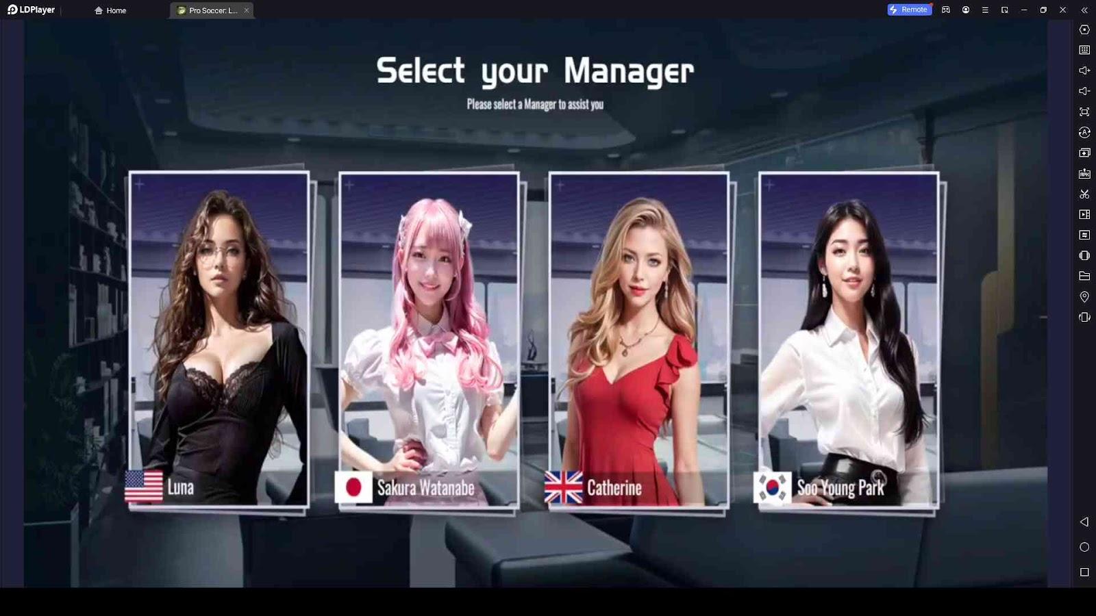 Select a Manager for the Soccer Team