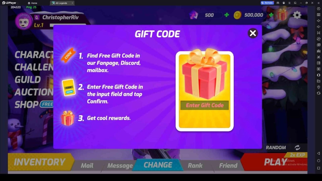 Redeeming Your Codes in As Legends