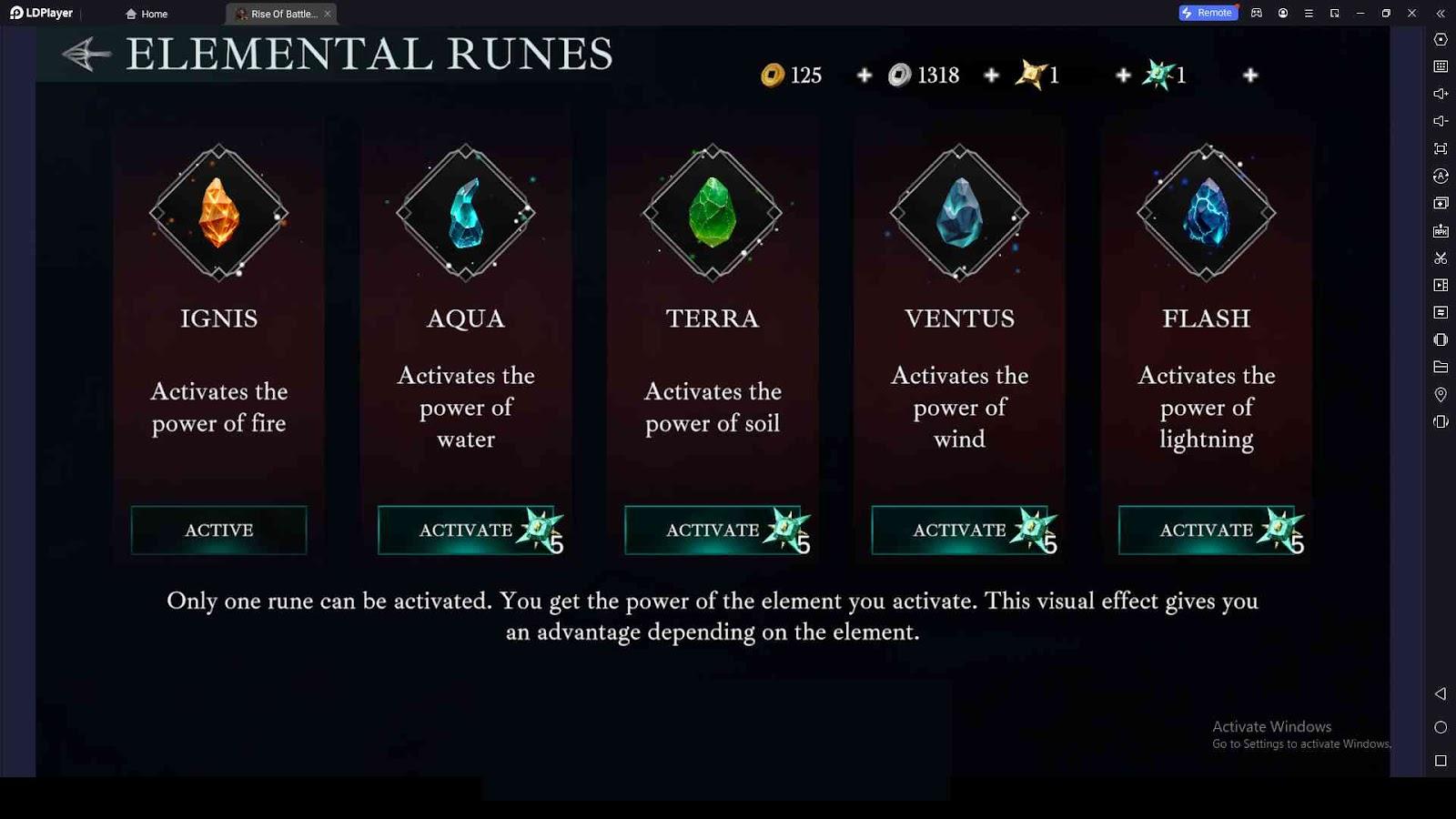 What are the Types of Elemental Runes