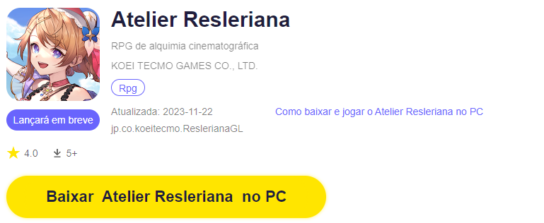 Próximo jogo da franquia Atelier será para mobile! Conheça o Atelier Resleriana!