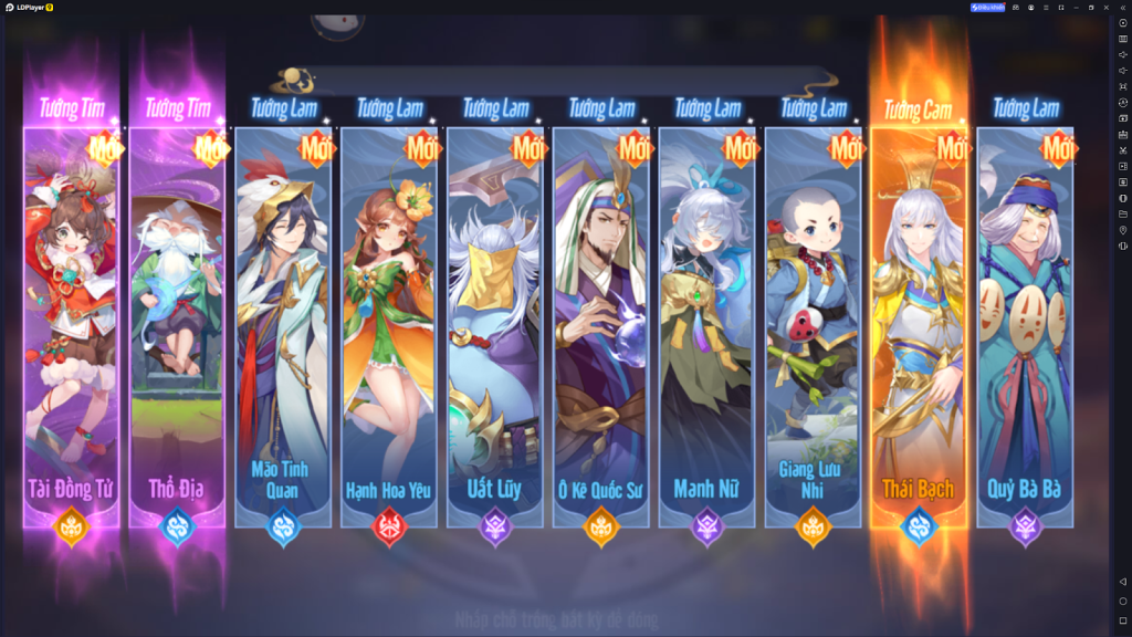 TÂY DU VNG: Cách Reroll & Cày tự động để nhận Thần Tướng khi mới vào game