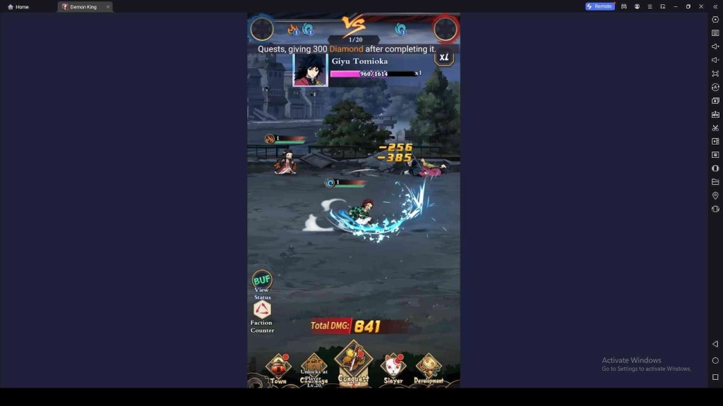 Challenge Battles in Demon King