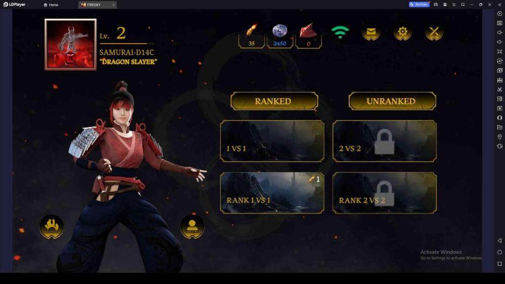 Participate in FIRESKY PvP Arena Battles