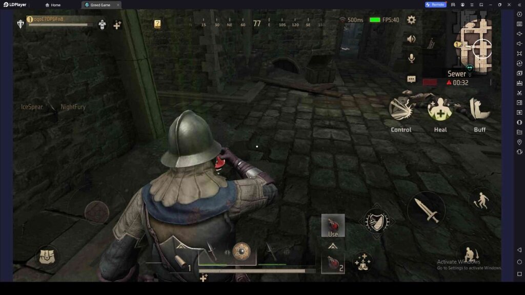 Use the Healing Potions to Cure 