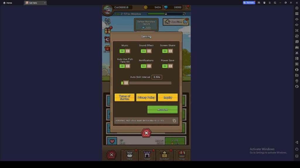 Redeeming Process for the Codes in Cat Hero