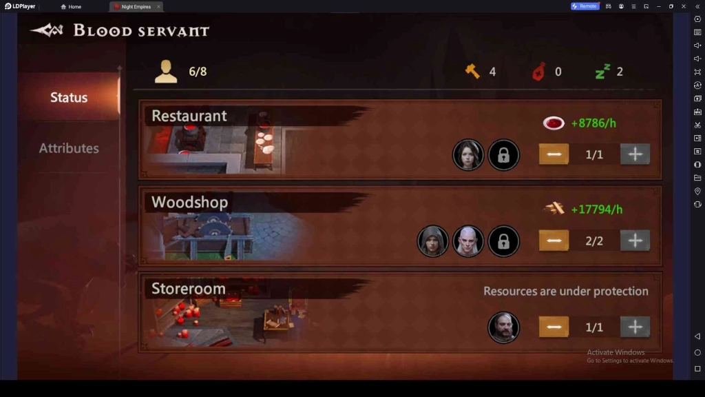Add Servants for Each Building