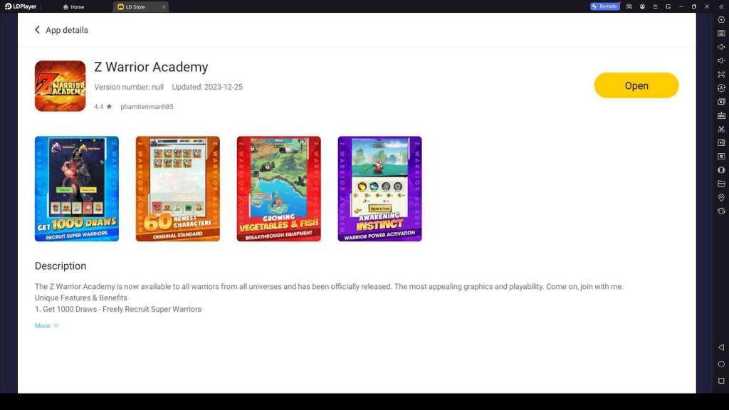 Enhance Your Z Warrior Academy Experience with LDPlayer