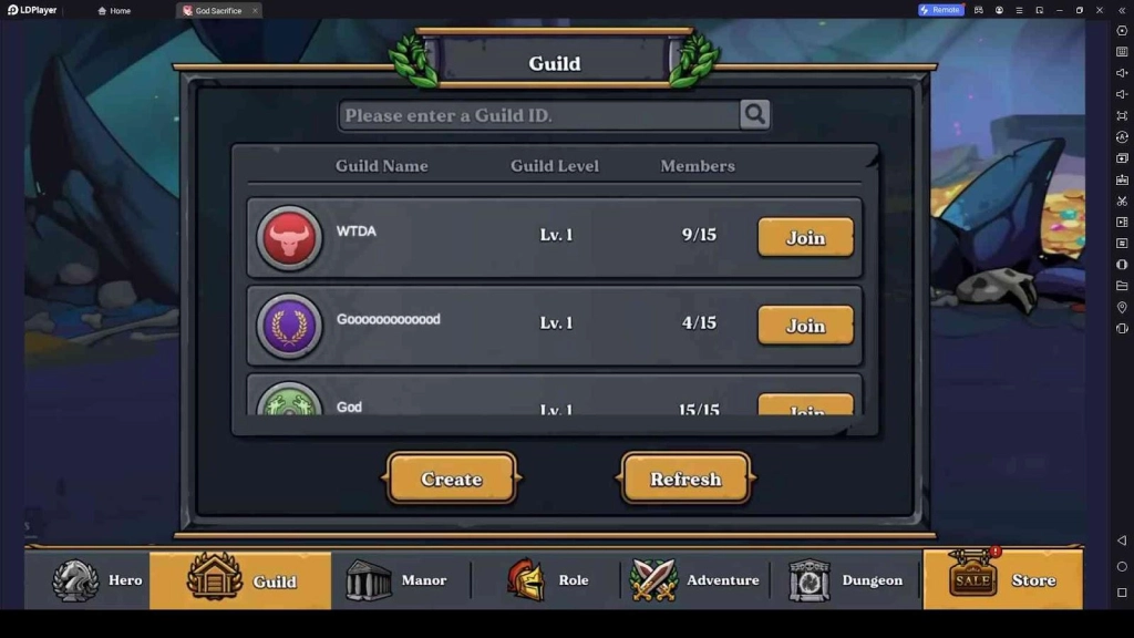 Join a Guild