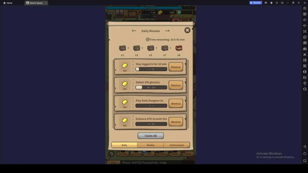 Complete the Missions