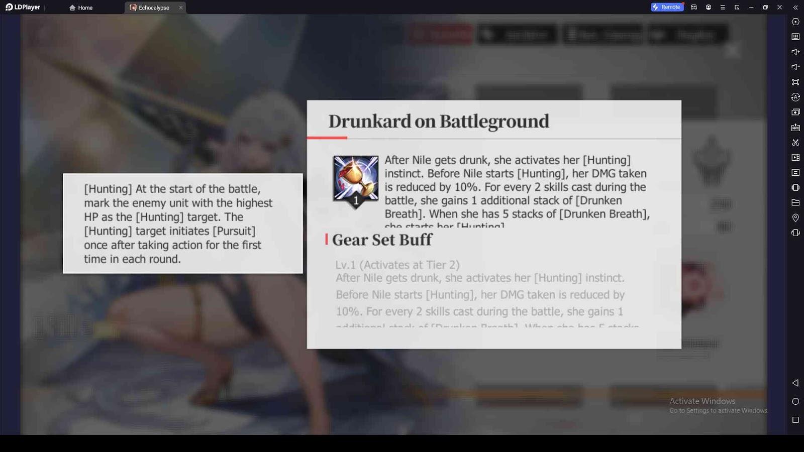 Drunkard on Battleground