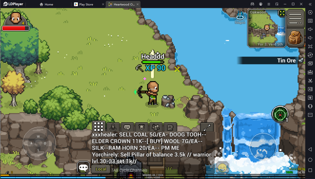 Heartwood Online ไกด์เล่นเกมฉบับเข้าใจง่ายกับเกม MMORPG ภาพ Pixel ย้อนยุคบน LDPlayer9