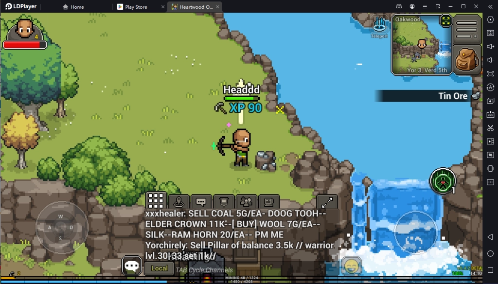 Heartwood Online ไกด์เล่นเกมฉบับเข้าใจง่ายกับเกม MMORPG ภาพ Pixel ย้อนยุคบน LDPlayer9