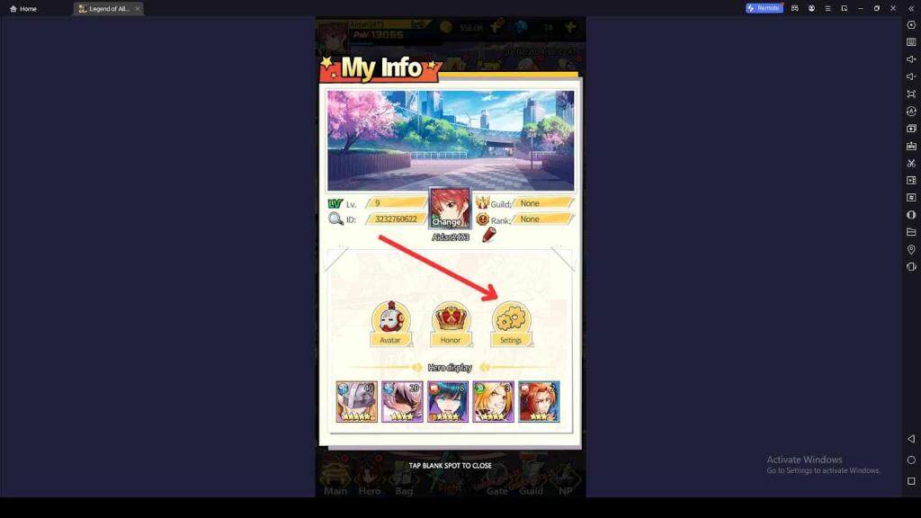 Redeeming Process for the Codes in Legend Of Allstar