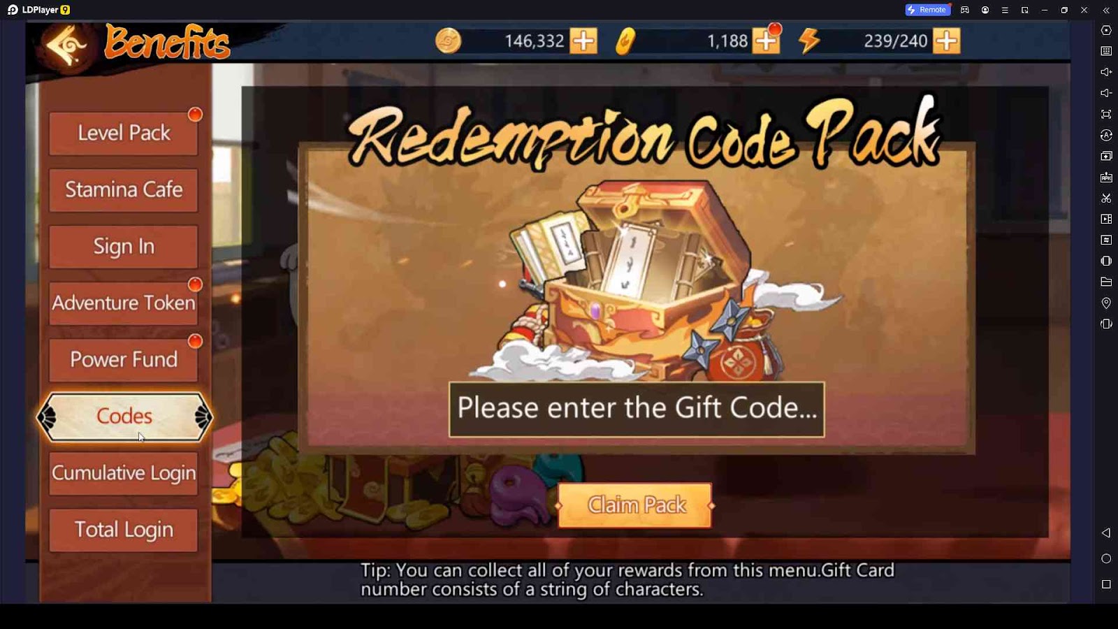 Redeeming Process for the Codes