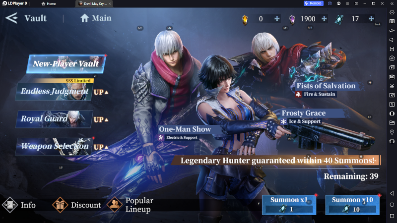New-Player Vault