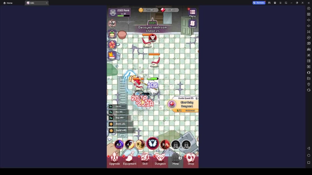Guide Quests Guide You in Dungeon Sweeper KiKi