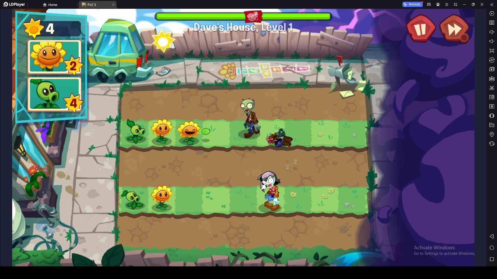Offensive Plants Attack Zombies