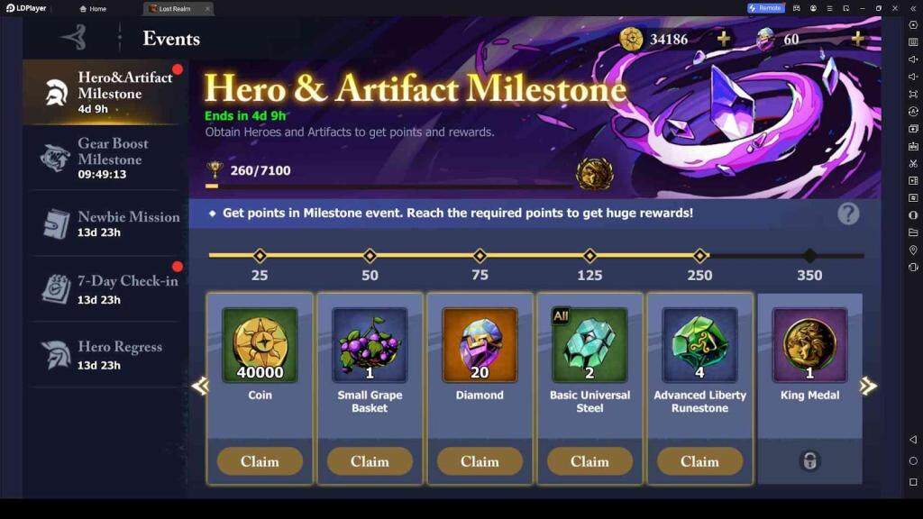 Events for Abundant Rewards
