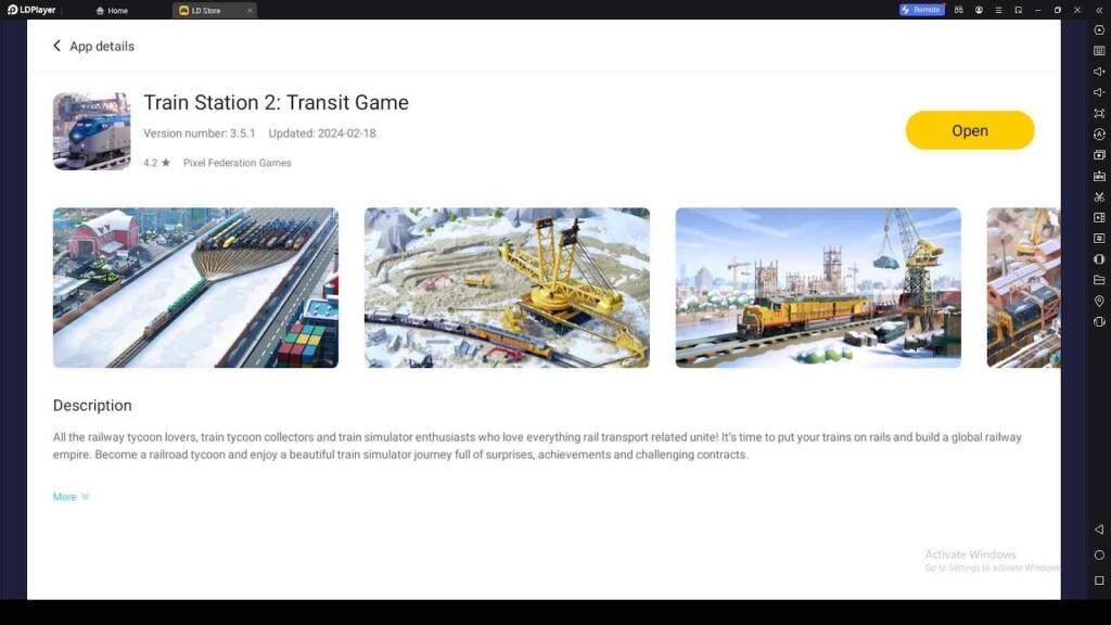 Playing TrainStation 2 on PC with LDPlayer