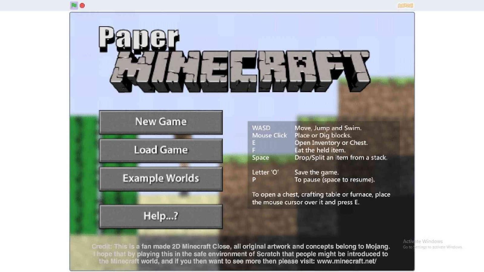  Paper Minecraft