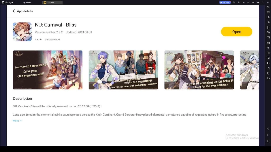 Playing NU Carnival – Bliss on PC with LDPlayer